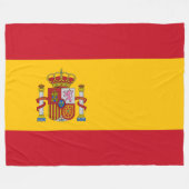 vlag van Spanje - Bandera de Espana Fleece Deken (Voorkant (Horizontaal))