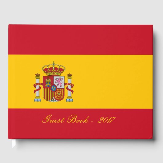 vlag van Spanje - Bandera de Espana Gastenboek (Voorkant)