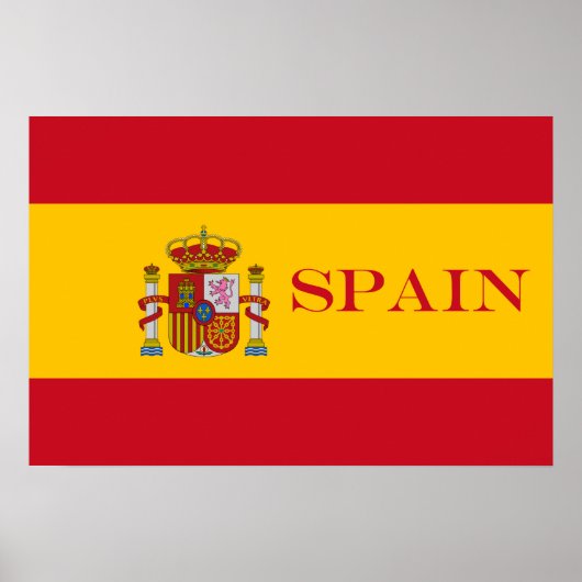 vlag van Spanje - Bandera de Espana Poster (Voorkant)