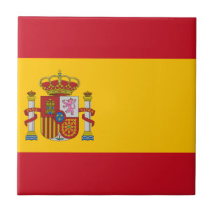 Vlag van Spanje - Bandera de España - Spaanse vla Tegeltje