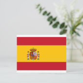 Vlag van Spanje - Bandera de España - Spaanse vlag Briefkaart (Staand voorkant)