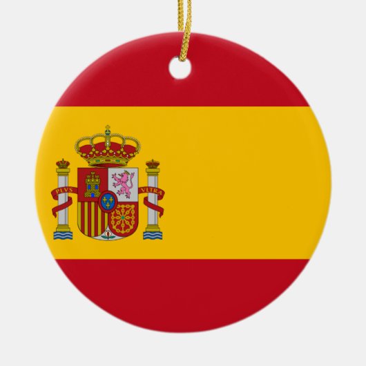Vlag van Spanje - Bandera de España - Spaanse vlag Keramisch Ornament (Voorkant)