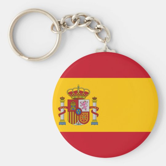 Vlag Van Spanje Bandera De Espana Spaanse Vlag Sleutelhanger Zazzle Nl