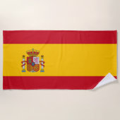 vlag van Spanje - Bandera de Espana Strandlaken (Voorkant)