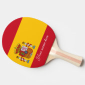 vlag van Spanje - Bandera de Espana Tafeltennisbatje (Zijkant)