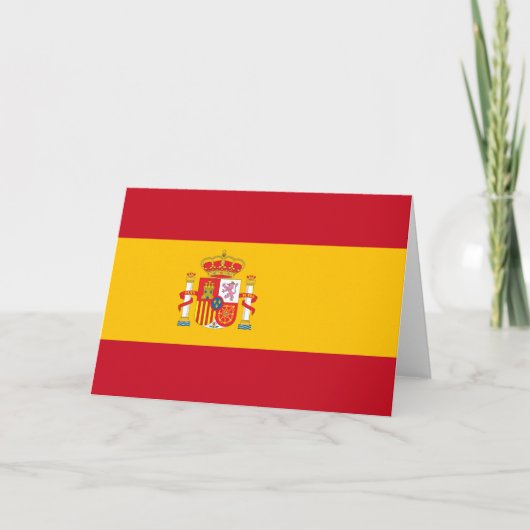 vlag van Spanje Bedankkaart (Voorkant)