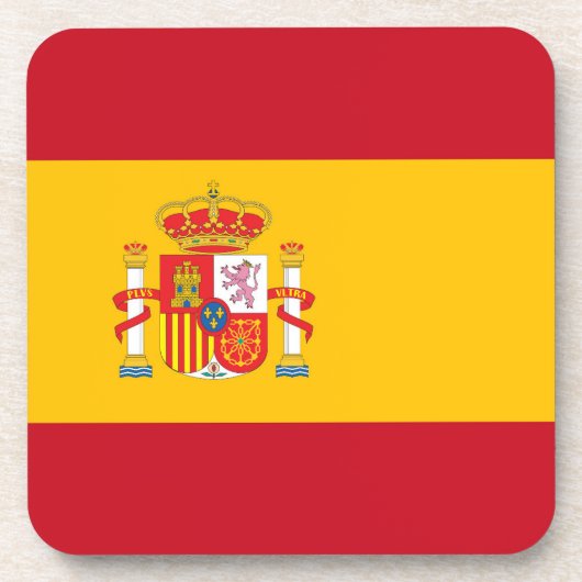 vlag van Spanje Bier Onderzetter (Voorkant)