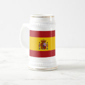 Vlag van Spanje Bierpul (Voorkant links)