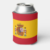 Vlag van Spanje Blikjeskoeler (Blikje Achterkant)