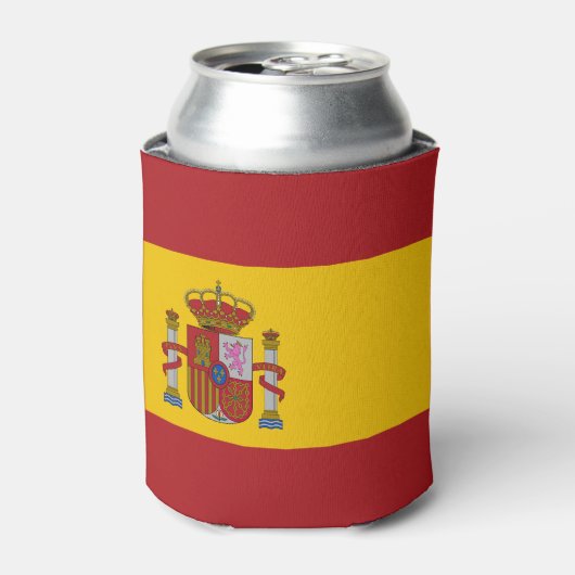 Vlag van Spanje Blikjeskoeler (Blikje Voorkant)