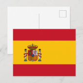 vlag van Spanje Briefkaart (Voorkant / Achterkant)