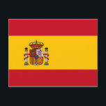 vlag van Spanje Briefkaart<br><div class="desc">Officiële vlag van Spanje.</div>