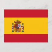 vlag van Spanje Briefkaart (Voorkant)