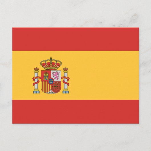 Vlag van Spanje Briefkaart (Voorkant)