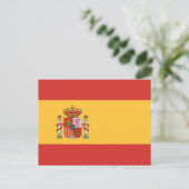 Vlag van Spanje Briefkaart (Staand voorkant)