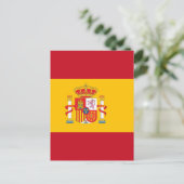vlag van Spanje Briefkaart (Staand voorkant)