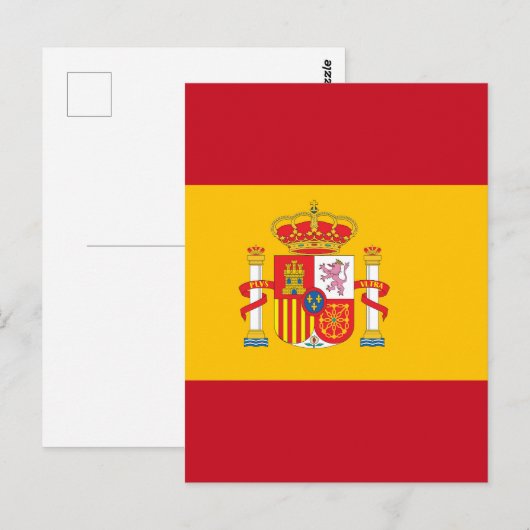 vlag van Spanje Briefkaart (Voorkant / Achterkant)