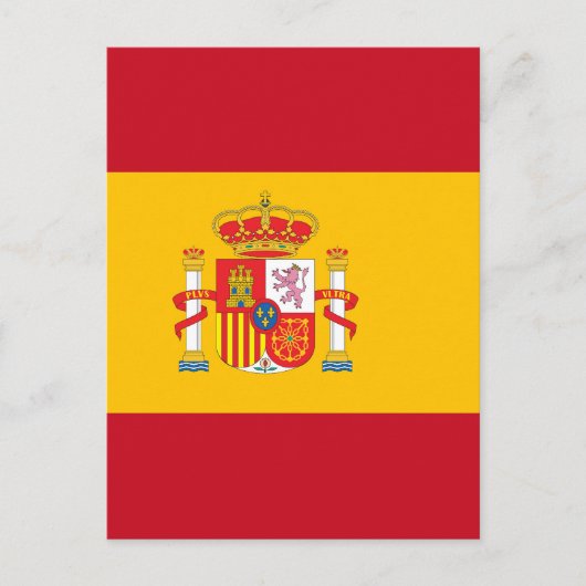 vlag van Spanje Briefkaart (Voorkant)