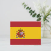 Vlag van Spanje Briefkaart (Staand voorkant)