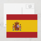 Vlag van Spanje Briefkaart (Voorkant / Achterkant)