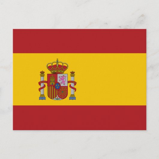 Vlag van Spanje Briefkaart (Voorkant)