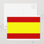 Vlag van Spanje Briefkaart (Voorkant / Achterkant)