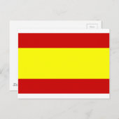 Vlag van Spanje Briefkaart (Voorkant / Achterkant)