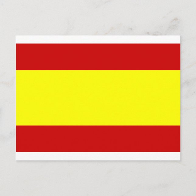 Vlag van Spanje Briefkaart (Voorkant)