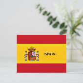 Vlag van Spanje Briefkaart (Staand voorkant)