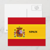 Vlag van Spanje Briefkaart (Voorkant / Achterkant)