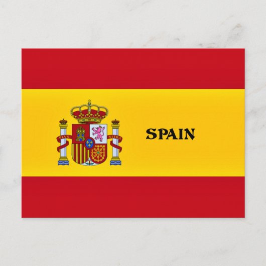 Vlag van Spanje Briefkaart (Voorkant)