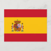 Vlag van Spanje Briefkaart (Voorkant)
