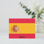 Vlag van Spanje Briefkaart (Staand voorkant)