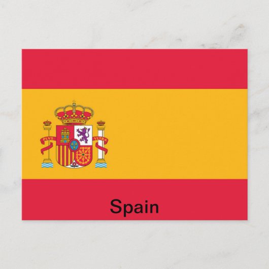 Vlag van Spanje Briefkaart (Voorkant)