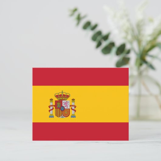 Vlag van Spanje Briefkaart (Staand voorkant)