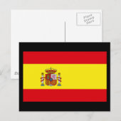 Vlag van Spanje Briefkaart (Voorkant / Achterkant)
