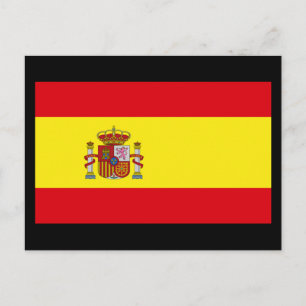 Vlag van Spanje Briefkaart