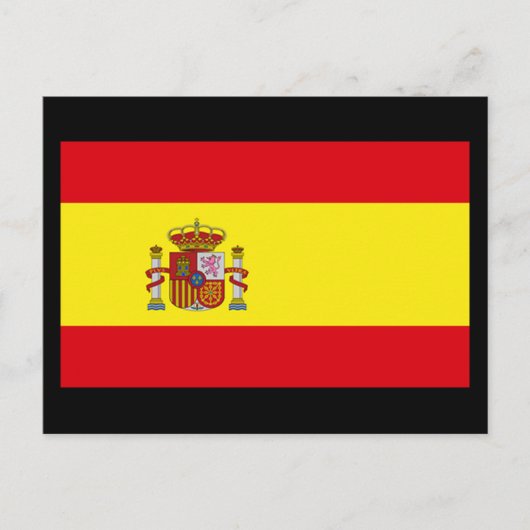 Vlag van Spanje Briefkaart (Voorkant)