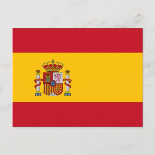 vlag van spanje briefkaart (Voorkant)