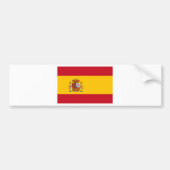 Vlag van Spanje Bumpersticker (Voorkant)