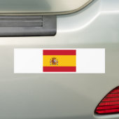 Vlag van Spanje Bumpersticker (Op auto)