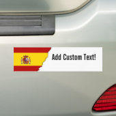 Vlag van Spanje Bumpersticker (Op auto)