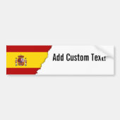 Vlag van Spanje Bumpersticker (Voorkant)
