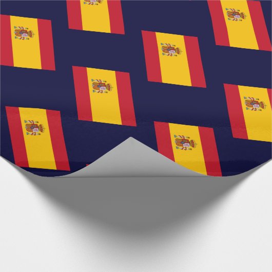 Vlag van Spanje Cadeaupapier (Hoek)