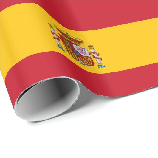 Vlag van Spanje Cadeaupapier (Rol Hoek)