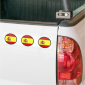 Vlag van Spanje Cirkel van hoge kwaliteit Bumpersticker (Op Truck)