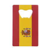 Vlag van Spanje Creditkaart Flessenopener (Voorkant)