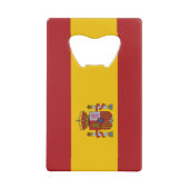 Vlag van Spanje Creditkaart Flessenopener (Achterkant)