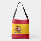 Vlag van Spanje Crossbody Tas (Achterkant)