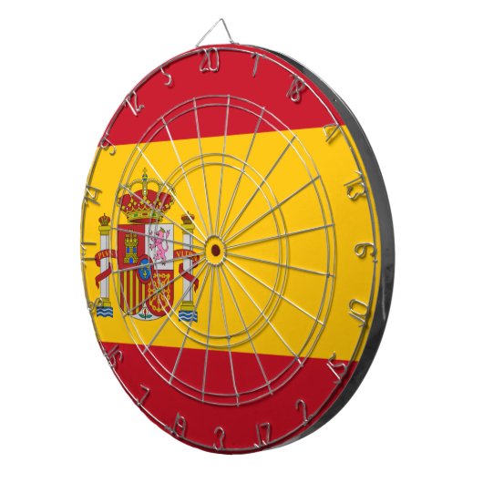 Vlag van Spanje Dartbord (Voorkant Rechts)